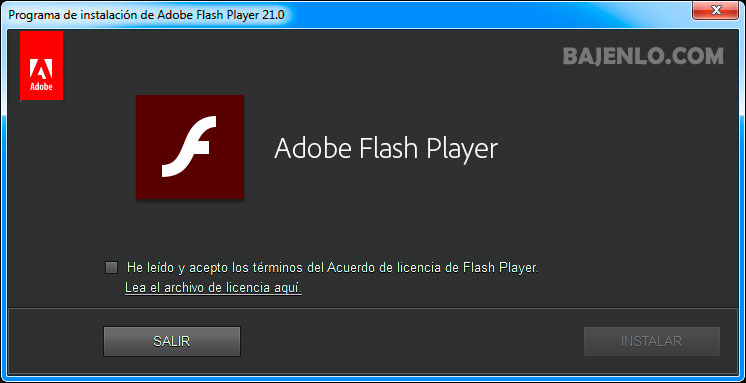 descargar adobe flash